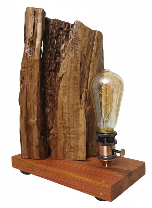 Veioza Artizanala din lemn de prun